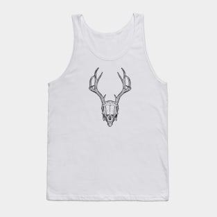 Deer Skull Black Buck 10 Point Tank Top